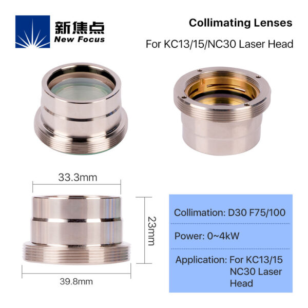 OEM High-Precision Laser Focusing Lens | Replacement Optic for Fiber Laser Cutters - Image 2