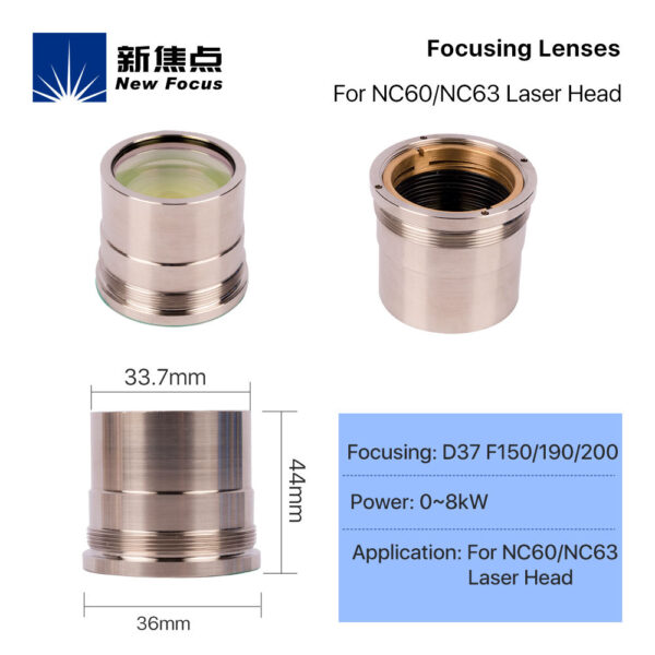 OEM High-Precision Laser Focusing Lens | Replacement Optic for Fiber Laser Cutters - Image 4